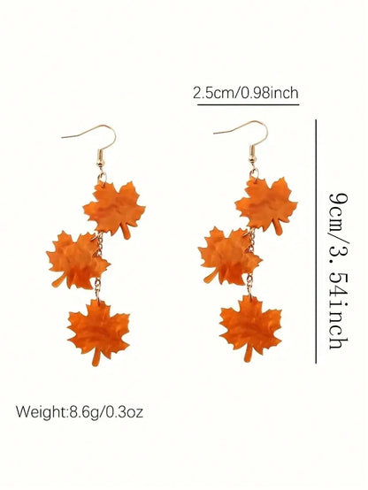Lake Blue Five-Petal Flower Water Drop Hoop Earrings, Luxury Double Layer Crystal Dangle Jewelry