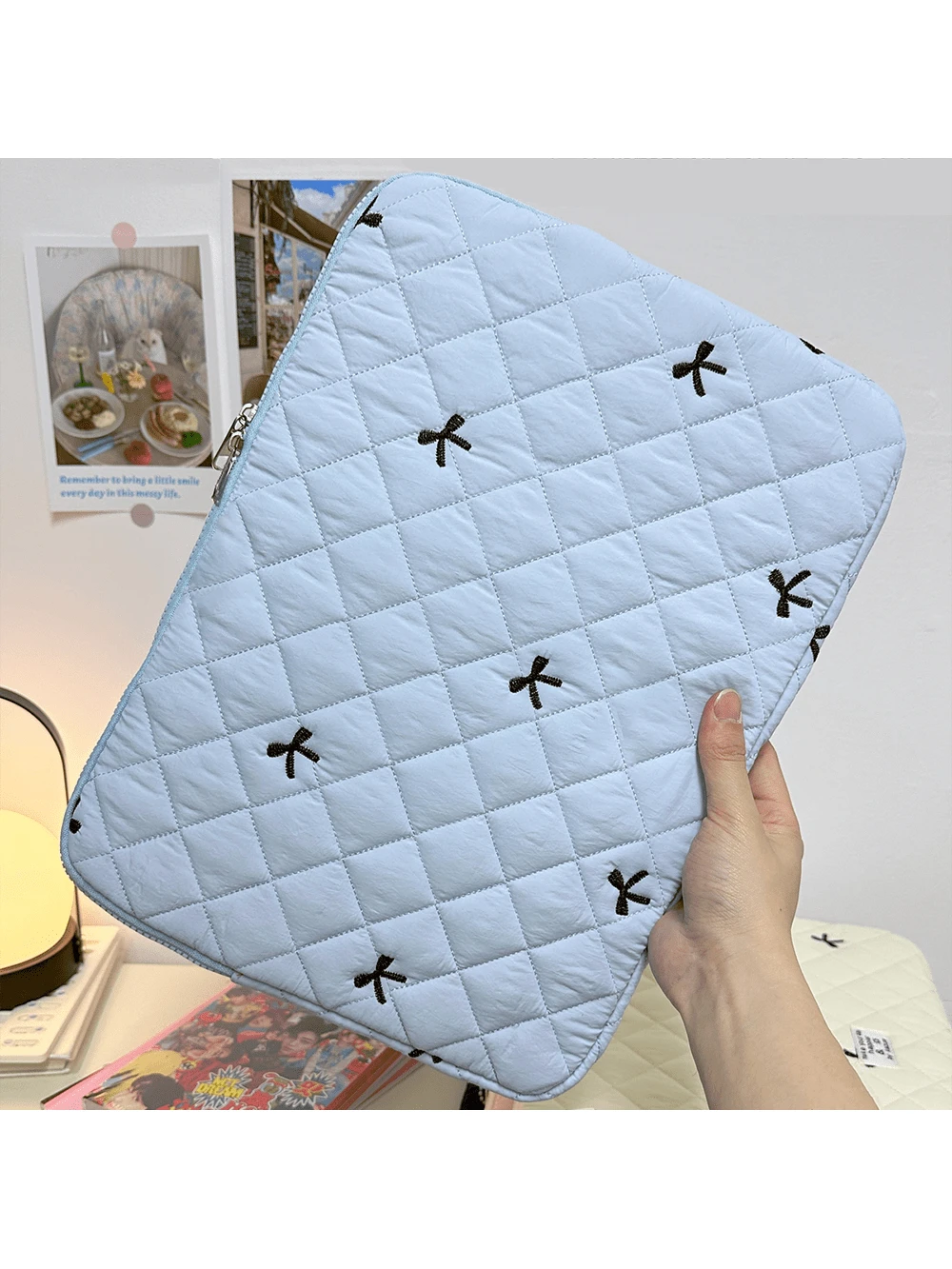 Laptop Sleeve 11,13-14, 15-16 Inch Laptop Case, Soft Protective Bag With Embroidered Bows, Compatible With 11-16 Inch Chromebook PC Notebook, Teacher