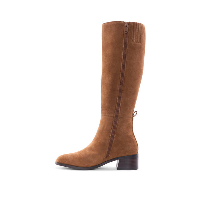 122433-31-LARA_HAUTE-04-LARA HAUTE-Women's Fashion Light Boots-Yellow-Yellow Shoes