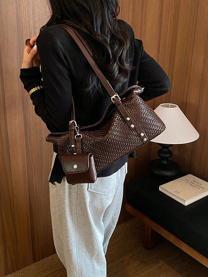 Large Capacity Women's 2026 New Autumn/Winter Fashion Versatile Exquisite Shoulder Bag Premium Underarm Bag