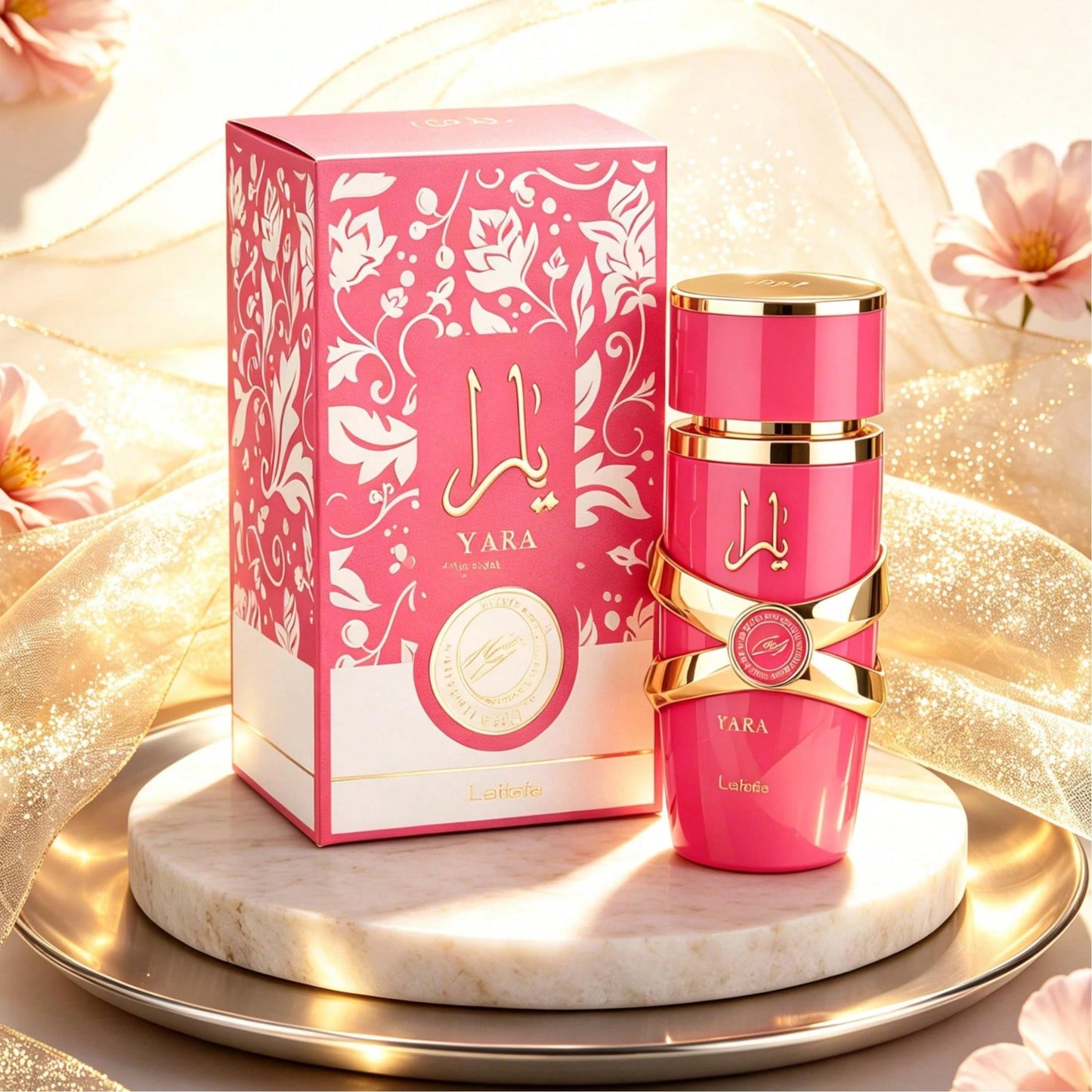 Lattafa Yara Candy For Women Eau De Parfum Spray 3.4 Ounce 100ml Long Lasting Perfume Spray Vanilla Fruity Citrus Floral Scent Natural Women Fragrance Daily Dating Travel Perfume Gift