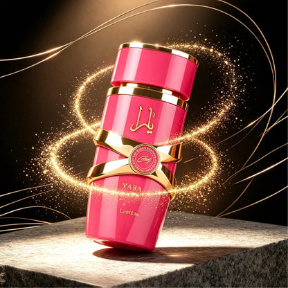 Lattafa Yara Candy For Women Eau De Parfum Spray 3.4 Ounce 100ml Long Lasting Perfume Spray Vanilla Fruity Citrus Floral Scent Natural Women Fragrance Daily Dating Travel Perfume Gift