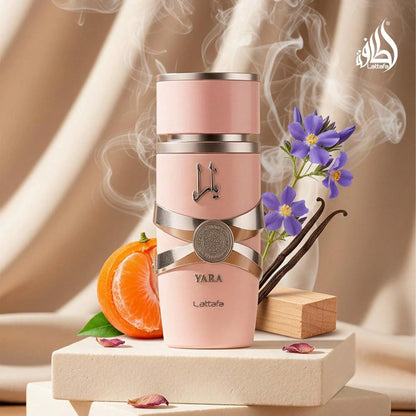Lattafa Yara- Vanilla, Gourmand, Fruity, Floral- Eau De Parfum Long-Lasting Fragrance For Women, 3.40 Ounce/ 100 Ml
