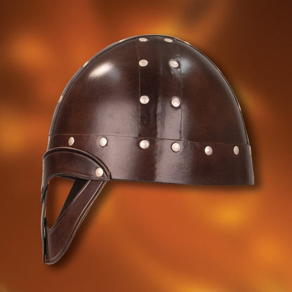 Leather Vendel Viking Helmet
