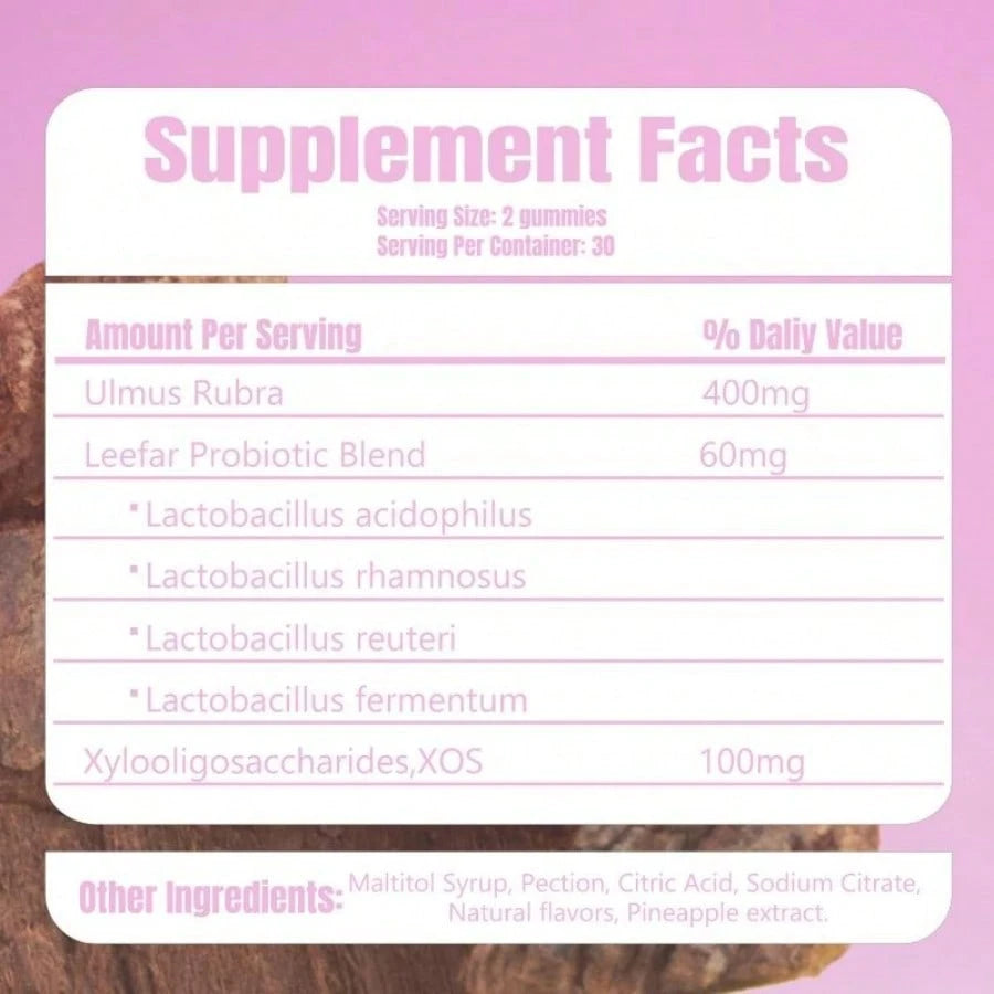Leefar Probiotic Gummies For Women – 1-Pack 60 Gummies – Supports Gut Health, Digestion & PH Balance – Happy Gut Formula With Prebiotics – Vegan Non-GMO – Buy 2-Pack & Save More