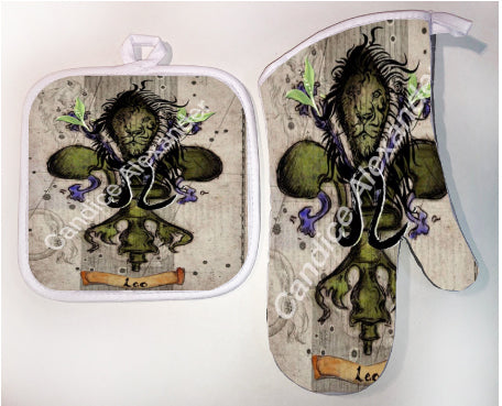 Pot Holder & Oven Mitt Set