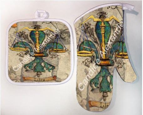 Pot Holder & Oven Mitt Set