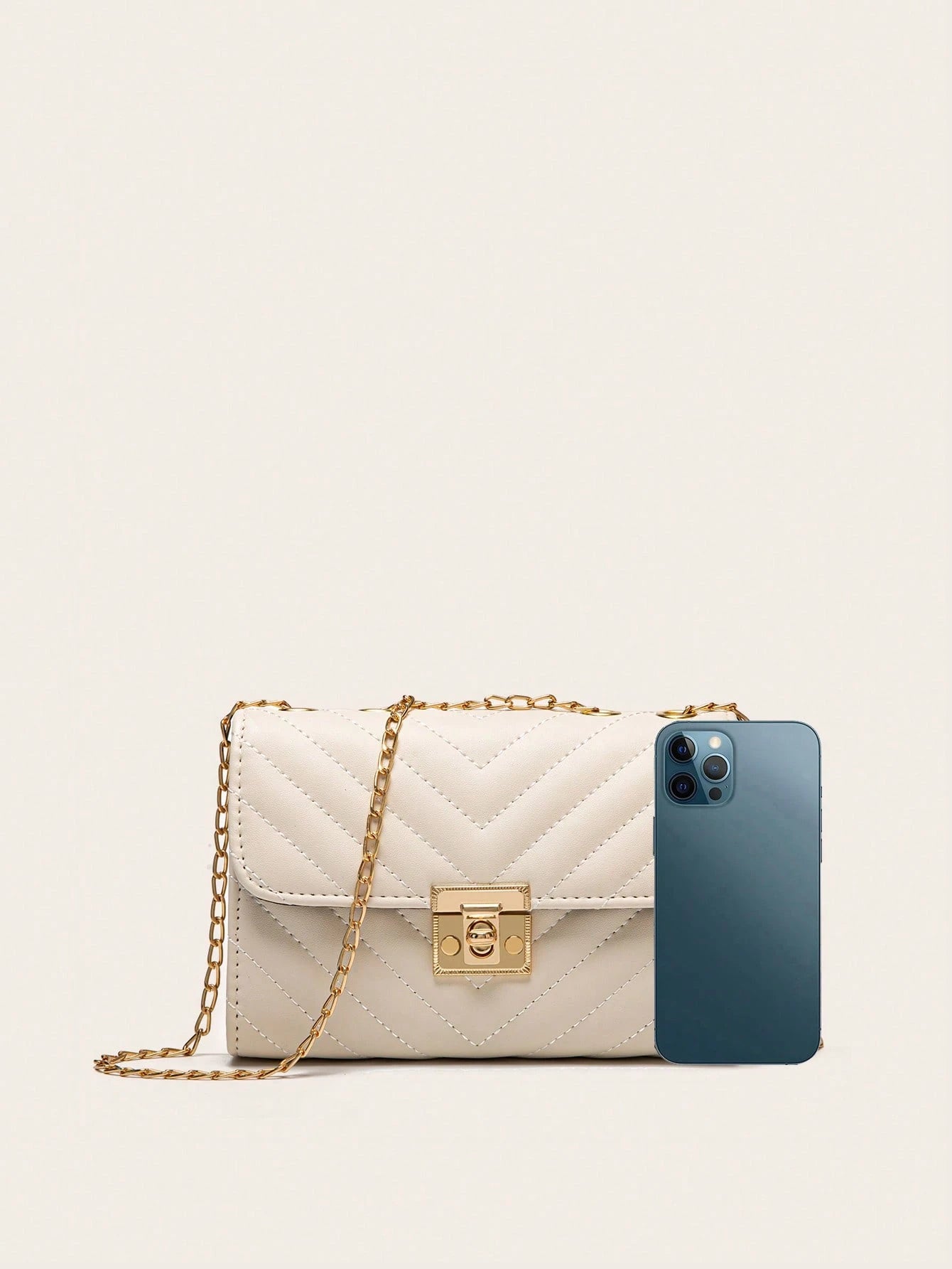 Lightweight Business Casual Women's Quilted Crossbody Bag, Fashionable Chain Clutch Handbag, Shoulder Bag, Square Bag, Suitable For Teenage Girls, Women, College Students, Young Professionals And Offi