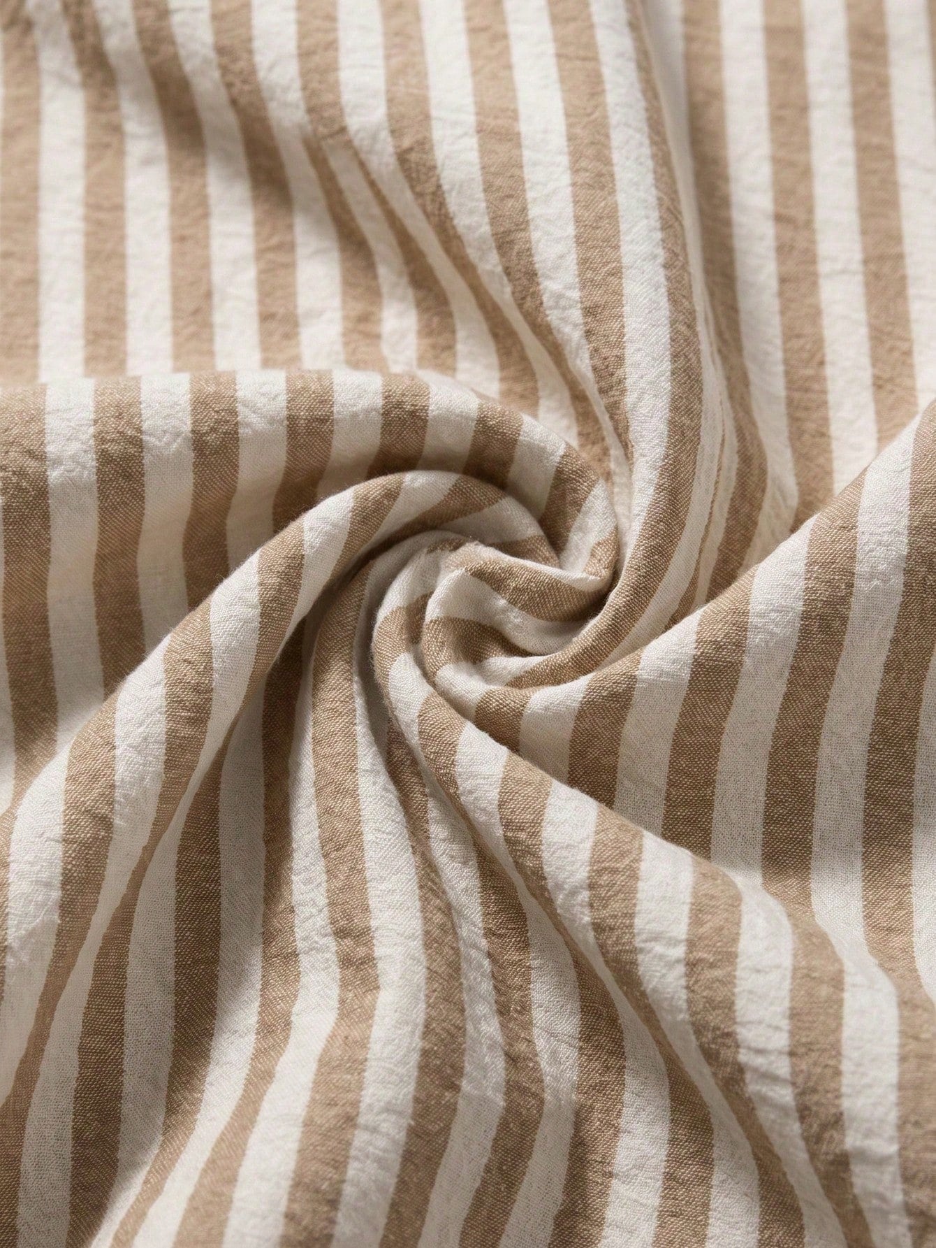 Linhara CURVE Plus Size Women's Woven Casual Striped Shirt
