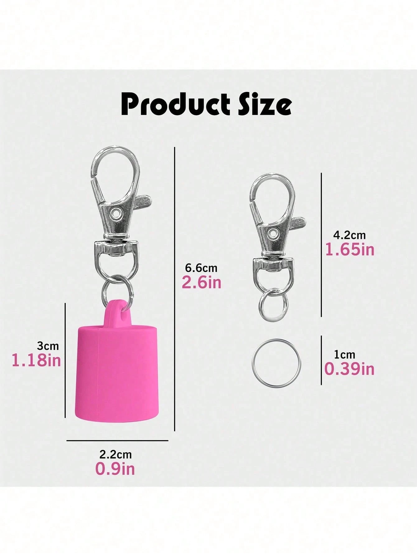 Lip Gloss Keychain Storage Box, Lip Balm Keychain Cover, Portable Lip Gloss Storage Box Compatible With LANGIGE 0.35oz, Aquaphor 0.35oz And Jack Black 0.25oz Lip Gloss, Portable Clip-On Lip Balm Keych