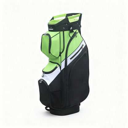 LivsinGolf Golf Cart Bag With 15 Way Full Length Dividers Top, Premium Soundless Golf Cart Bag For Men And Women
