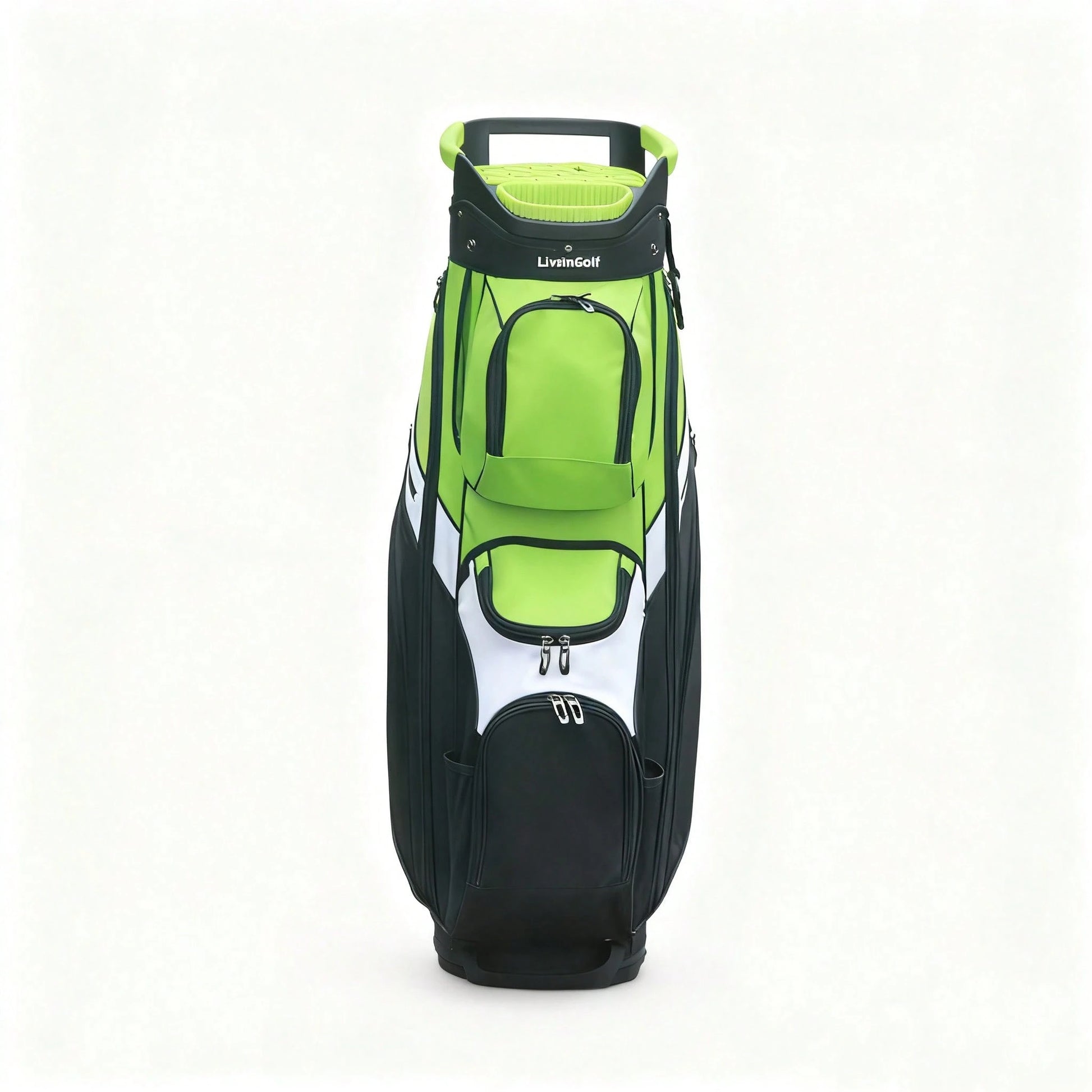 LivsinGolf Golf Cart Bag With 15 Way Full Length Dividers Top, Premium Soundless Golf Cart Bag For Men And Women