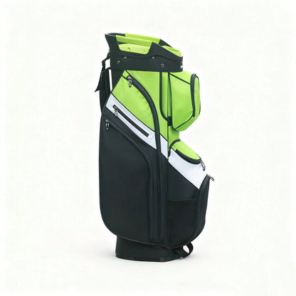 LivsinGolf Golf Cart Bag With 15 Way Full Length Dividers Top, Premium Soundless Golf Cart Bag For Men And Women