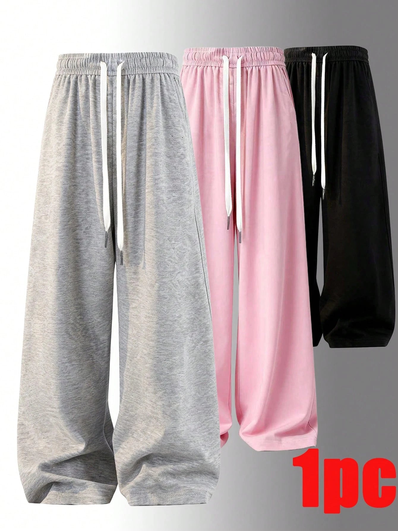 Loose Fit Drawstring Design Casual Wide Leg Pants, Suitable For Outdoor Sports And Daily Wear In Summer & Autumn, Great Gift For Girlfriend Back To School Season Spring