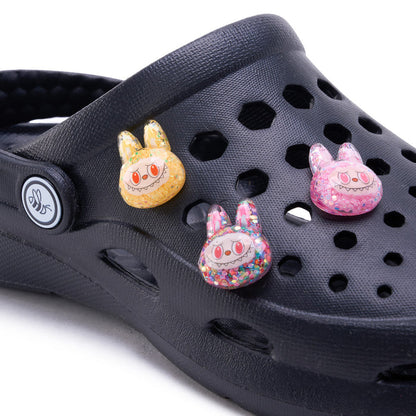 122336-00-6CHARMSLAFUFUMONSTERSCHAUSSURES-02-LOT 6 CHARMS LAFUFU MONSTER CHAUSSURES-Shoe Charms | Accessories-Yellow-Yellow Shoes