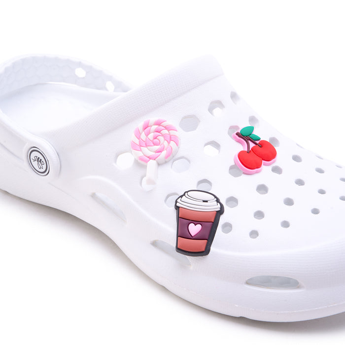 122330-68-8CHARMSCHAUSSURES-02-LOT 8 CHARMS CHAUSSURES-Shoe Charms | Accessories-Yellow-Yellow Shoes