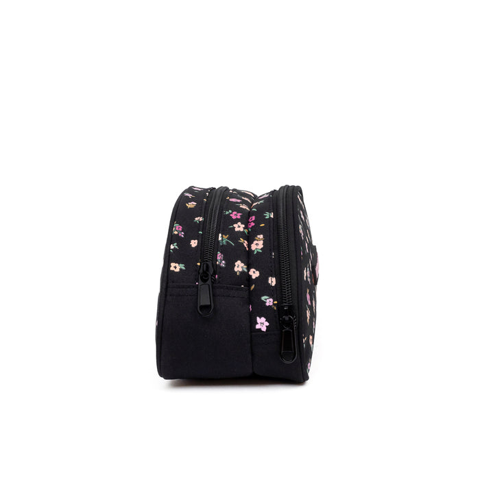 120991-01-FLOWER2ZIPCOMPARTEMENTPENCILCASE-02-LOUIS GARNEAU | FLOWER 2 ZIP COMPARTEMENT PENCIL CASE-Kids Pencil Cases | Accessories-YELLOW-Yellow Shoes