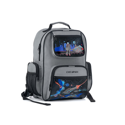 120963-05-LG_SPACE_SAC_A_4_POCHETTES-01-Louis Garneau Space Back-to-School Bundle-Kids Backpacks | Accessories-Yellow Shoes-Yellow Shoes