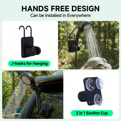LOVEWE 6000mAh Portable Rechargeable Shower, IPX7 Waterproof With 4 Spray Settings, 120 Mins Long Runtime, Compact Device For Outdoor Activities, Car & Pet Cleaning