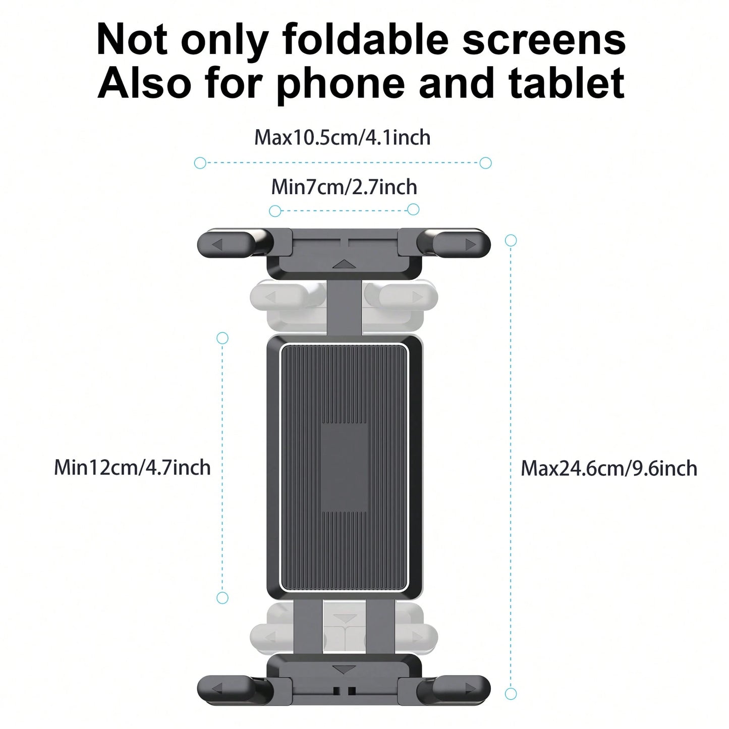 LRBH Universal Car Mount [2 In 1] CD Slot GPS Car Mount For 7-12.4 Inch Tablet, CD Player Cell Phone Holder For 3.5-7 Inch Smartphone Dash Stand For IPad Pro/Air/Mini
