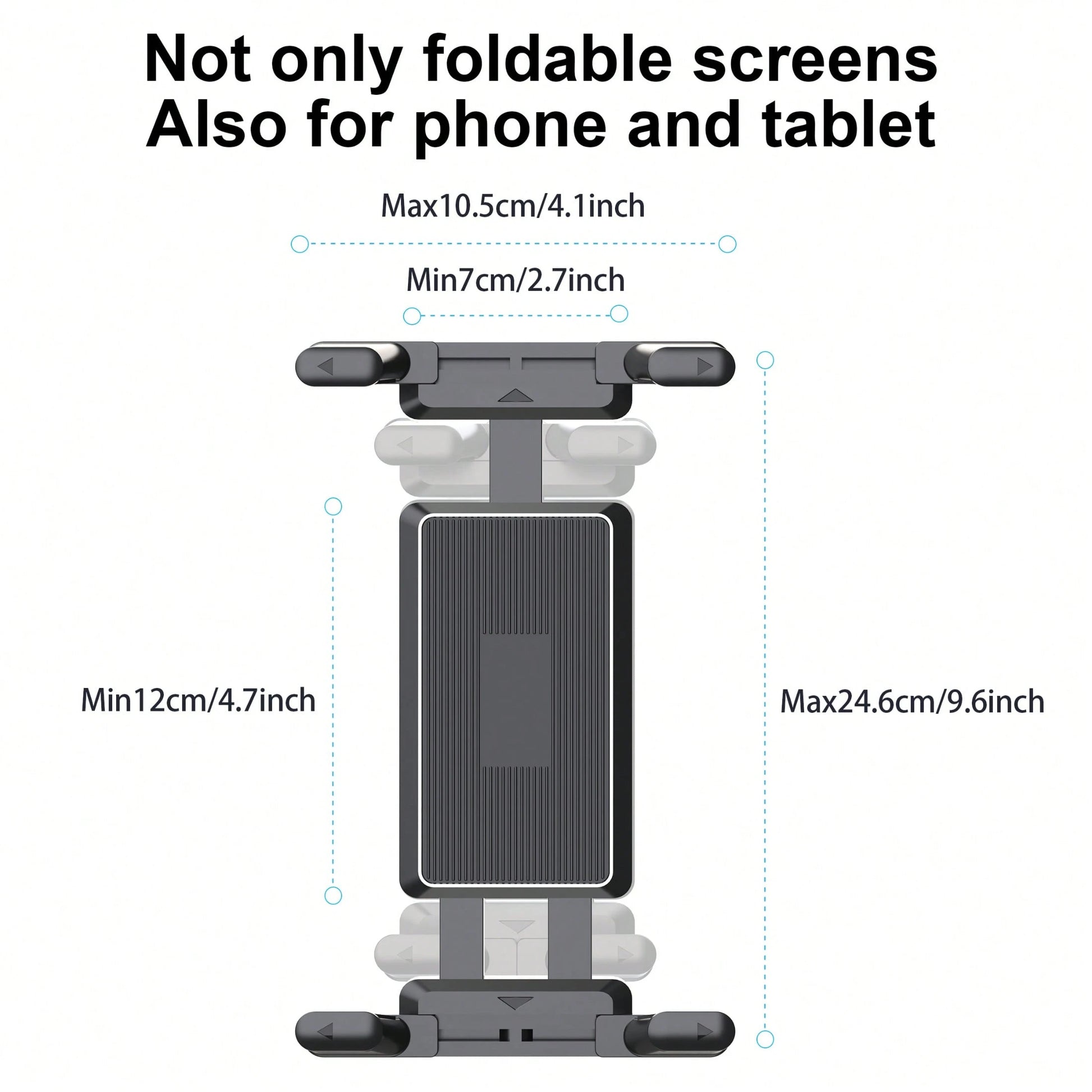 LRBH Universal Car Mount [2 In 1] CD Slot GPS Car Mount For 7-12.4 Inch Tablet, CD Player Cell Phone Holder For 3.5-7 Inch Smartphone Dash Stand For IPad Pro/Air/Mini