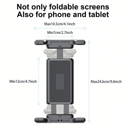 LRBH Universal Car Mount [2 In 1] CD Slot GPS Car Mount For 7-12.4 Inch Tablet, CD Player Cell Phone Holder For 3.5-7 Inch Smartphone Dash Stand For IPad Pro/Air/Mini