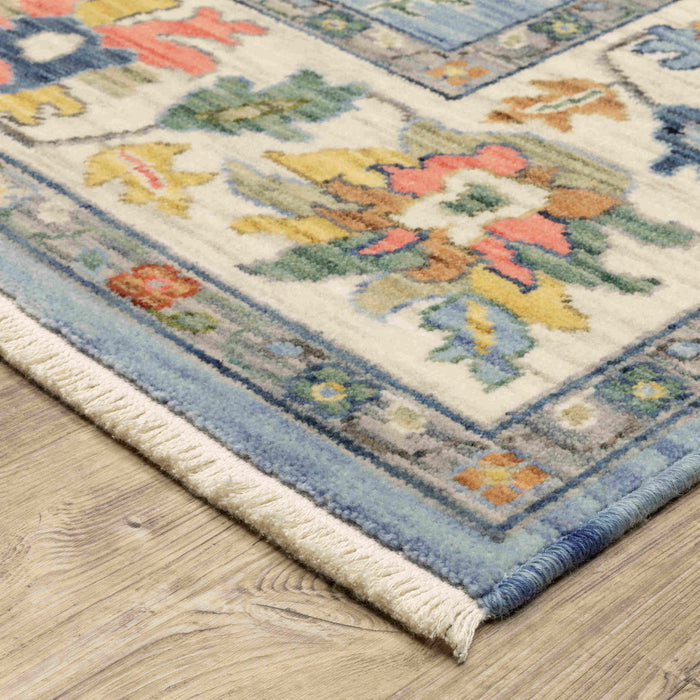 Oriental Weavers Area Rugs Lucca Area Rugs 2889a Oushak Lt Blue Wool-Nylon Blend In 8 Sizes