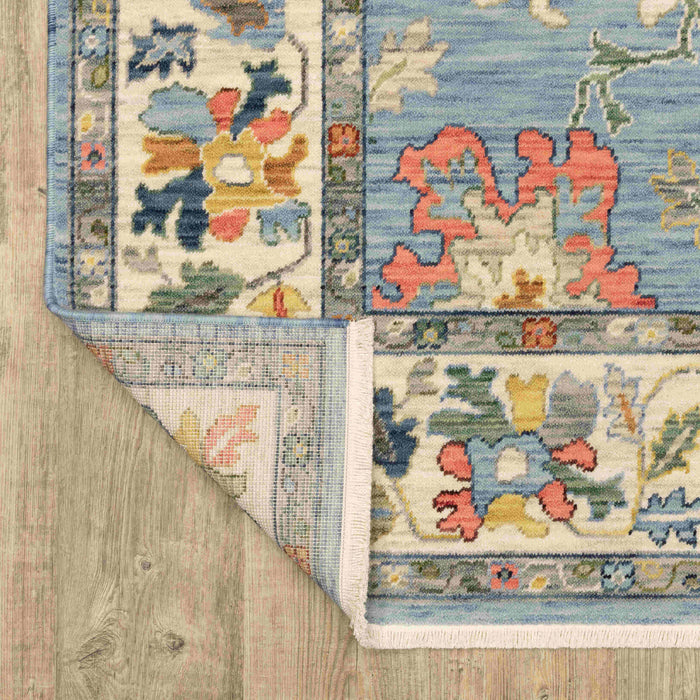 Oriental Weavers Area Rugs Lucca Area Rugs 2889a Oushak Lt Blue Wool-Nylon Blend In 8 Sizes