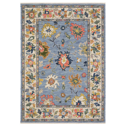 Oriental Weavers Area Rugs Lucca Area Rugs 2889a Oushak Lt Blue Wool-Nylon Blend In 8 Sizes