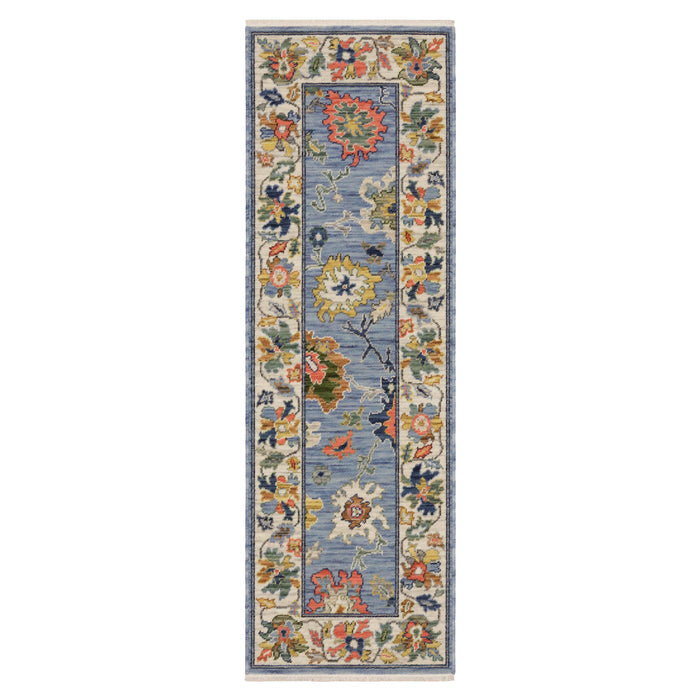 Oriental Weavers Area Rugs Lucca Area Rugs 2889a Oushak Lt Blue Wool-Nylon Blend In 8 Sizes