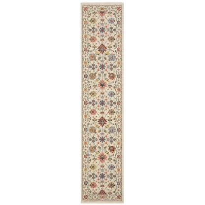 Oriental Weavers Area Rugs Lucca Area Rugs 93w Oushak Ivory Wool-Nylon Blend In 8 Sizes