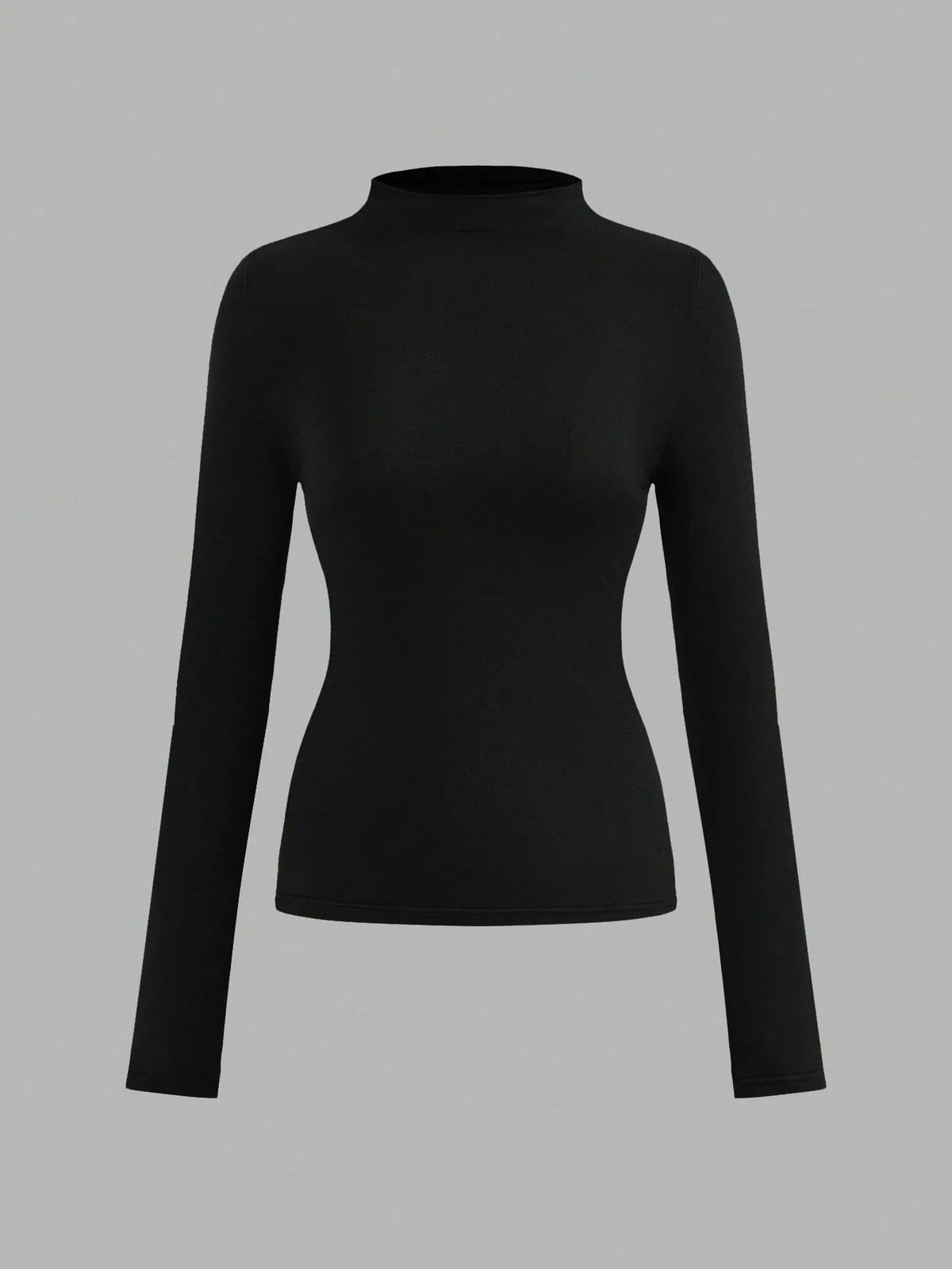 LUNE 3pcs/Set Casual Basic Minimalist Long Sleeve Tight Fit Women T-Shirts, Autumn Everyday White Grey Black