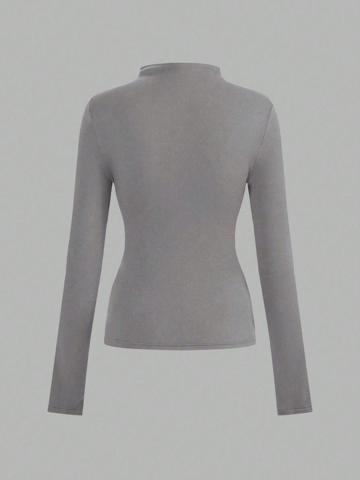 LUNE 3pcs/Set Casual Basic Minimalist Long Sleeve Tight Fit Women T-Shirts, Autumn Everyday White Grey Black