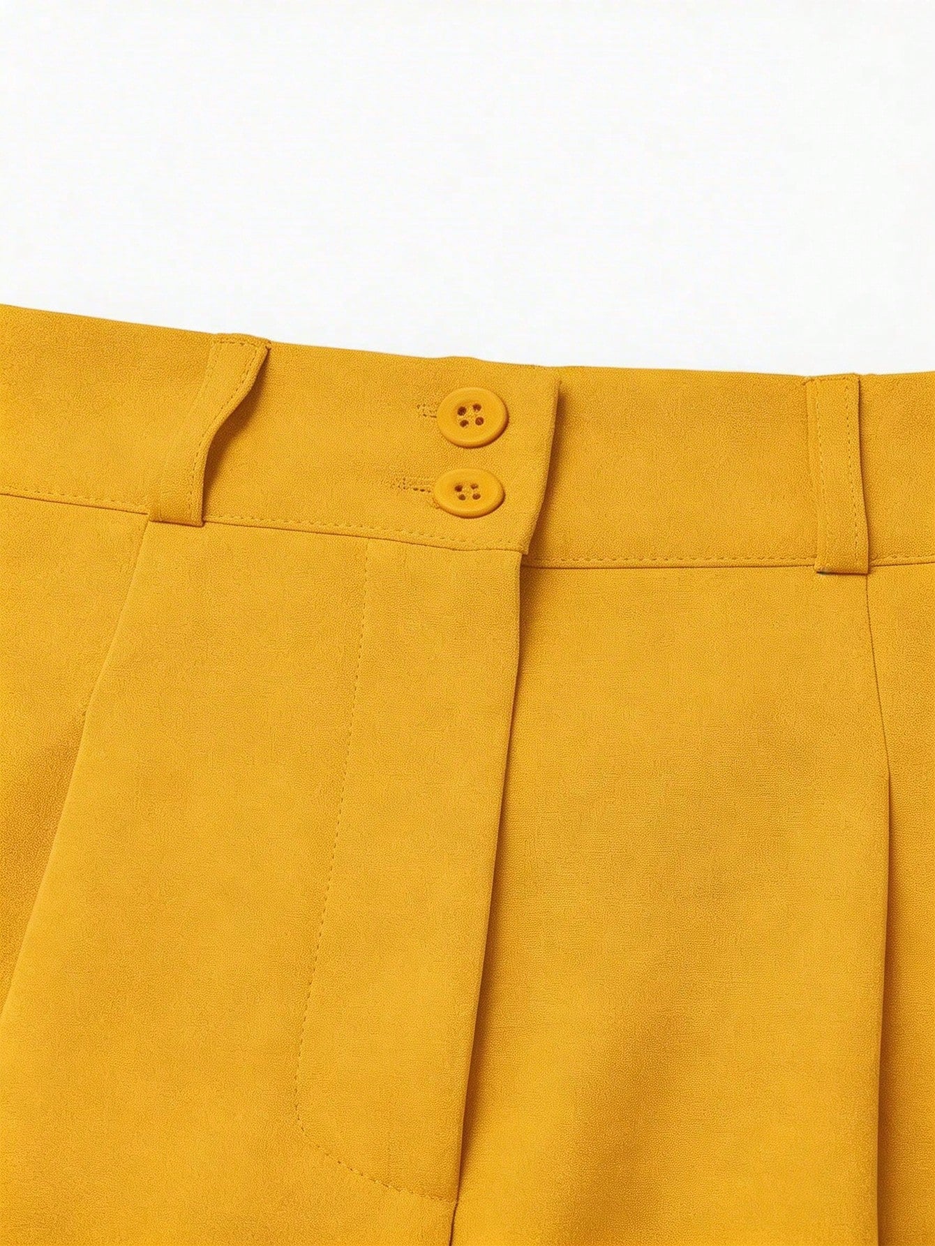 LUNE Elegant Women's Mustard Yellow Wide-Leg Pants,Winter Office Attire,Casual Solid Palazzo Trousers,Festival Outfits,Elegant Summer Multi-Functional