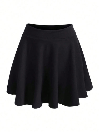 LUNE Solid Flare Skirt