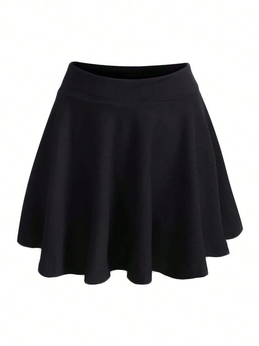 LUNE Solid Flare Skirt