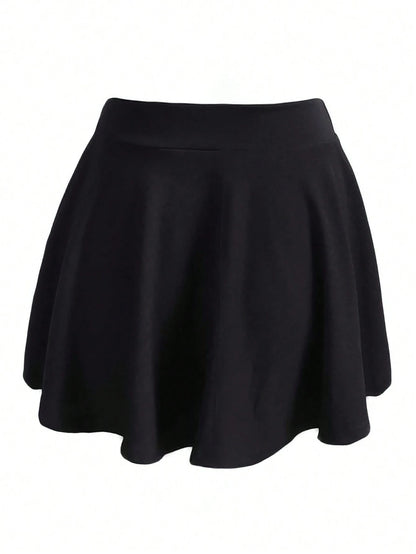 LUNE Solid Flare Skirt