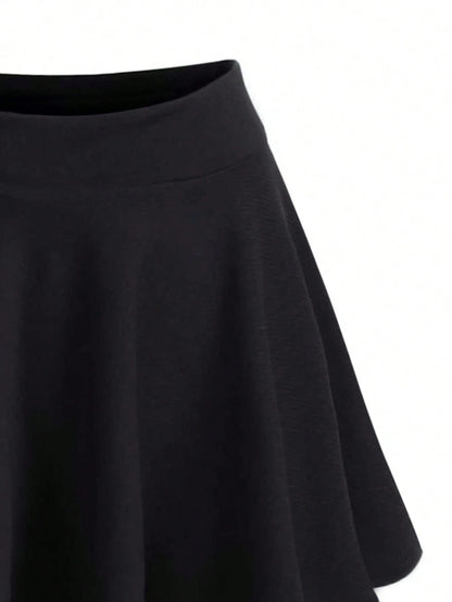 LUNE Solid Flare Skirt