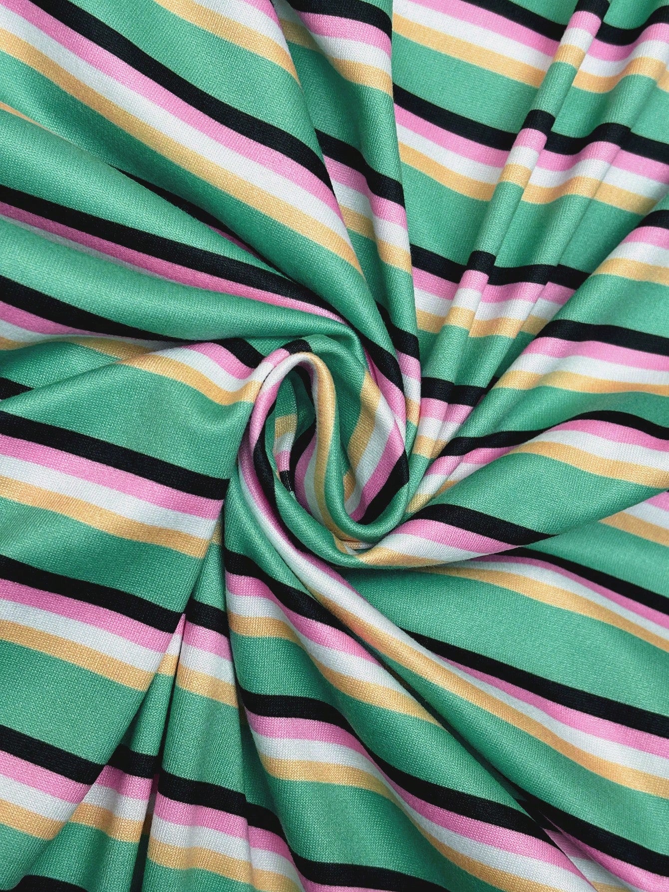 LUNE Women's Casual Green Striped Belt Decor Dress,Short Sleeve Mid-Length Mint Green Summer Outfits,Basic Fashion Vacation Holiday Beach Outfits Holiday