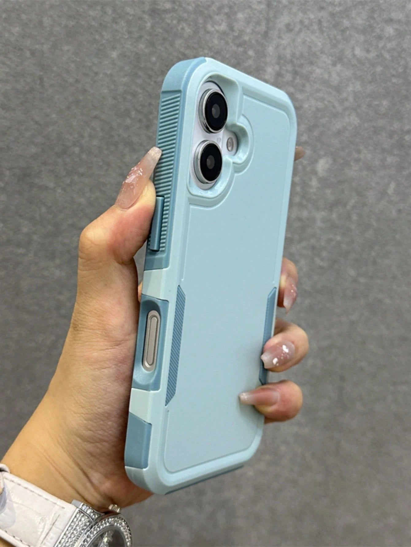 Luxury Armored Dual-Layer Protective Phone Case, Compatible With IPhone 16/11/12/13/14/15 Pro Max Plus/16E, Boxed Hard Plastic Shockproof Frame Back Cover, Waterproof, Anti-Drop, Anti-Scratch.