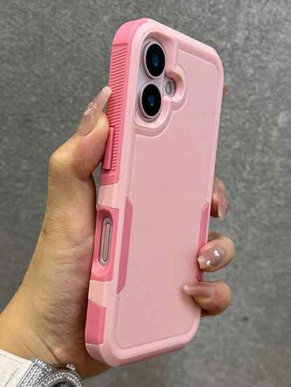 Luxury Armored Dual-Layer Protective Phone Case, Compatible With IPhone 16/11/12/13/14/15 Pro Max Plus/16E, Boxed Hard Plastic Shockproof Frame Back Cover, Waterproof, Anti-Drop, Anti-Scratch.