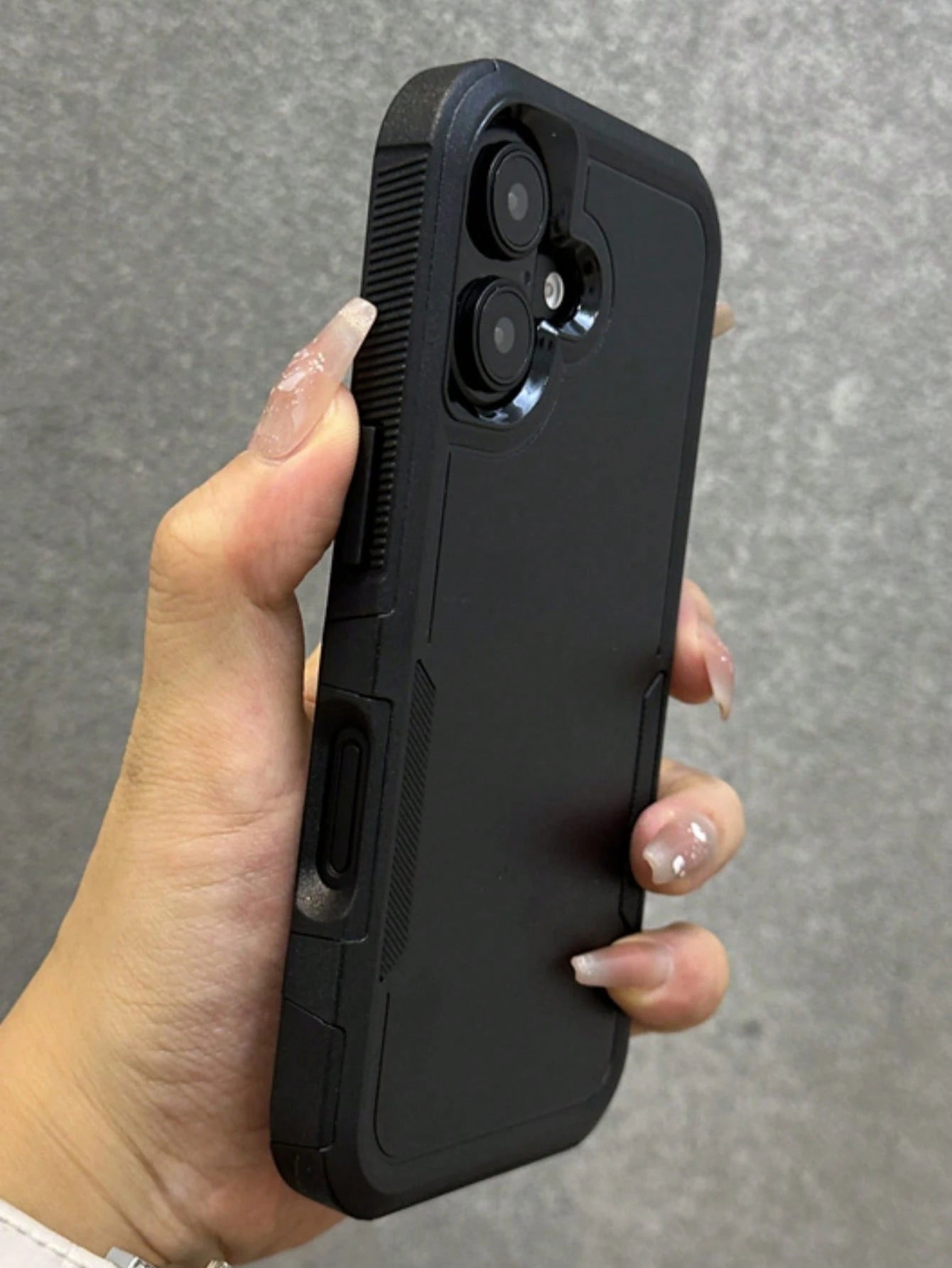 Luxury Armored Dual-Layer Protective Phone Case, Compatible With IPhone 16/11/12/13/14/15 Pro Max Plus/16E, Boxed Hard Plastic Shockproof Frame Back Cover, Waterproof, Anti-Drop, Anti-Scratch.