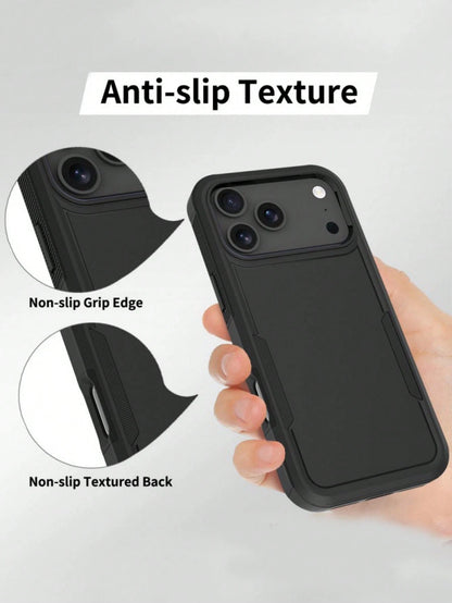 Luxury Armored Dual-Layer Protective Phone Case, Compatible With IPhone 16/11/12/13/14/15 Pro Max Plus/16E, Boxed Hard Plastic Shockproof Frame Back Cover, Waterproof, Anti-Drop, Anti-Scratch.