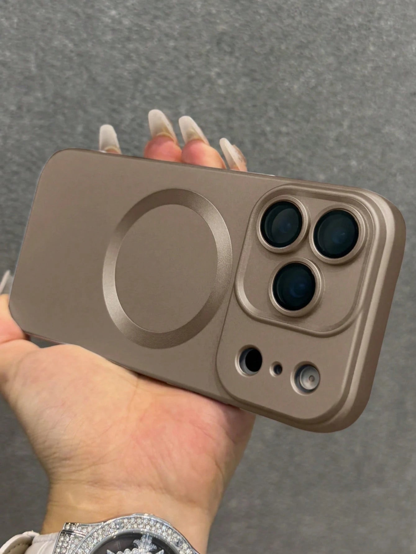 Luxury Magnetic Shockproof Solid Color Matte Phone Premium Case With Camera Lens Protection Compatible With IPhone 17 Pro Max 17 Pro 17 Air 17 16 15 14 Plus 13 12 11 Pro Max Fashionable Glass Lens Sup