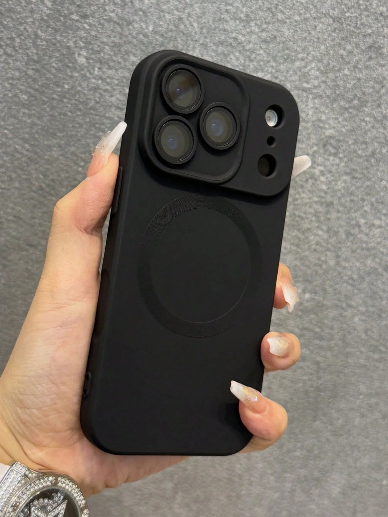 Luxury Magnetic Shockproof Solid Color Matte Phone Premium Case With Camera Lens Protection Compatible With IPhone 17 Pro Max 17 Pro 17 Air 17 16 15 14 Plus 13 12 11 Pro Max Fashionable Glass Lens Sup