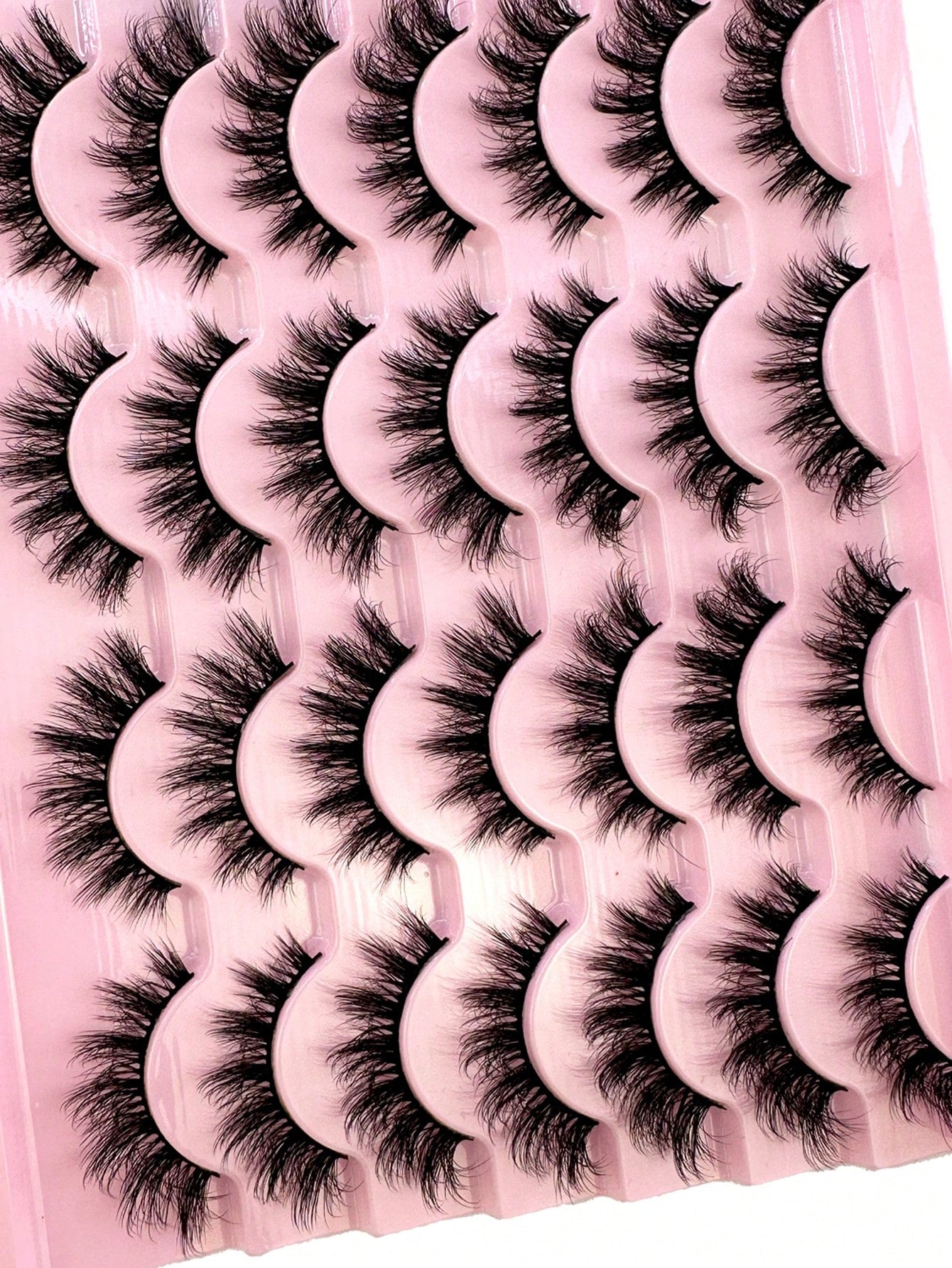LYBCG 14Pairs 3D Fluffy Cosplay Manga Lashes Faux Mink Eyelashes Cat Eye Eyelashes Natural Full False Eyelashes Volumized Eyelash Extension Travel Essentials For Various Occasions