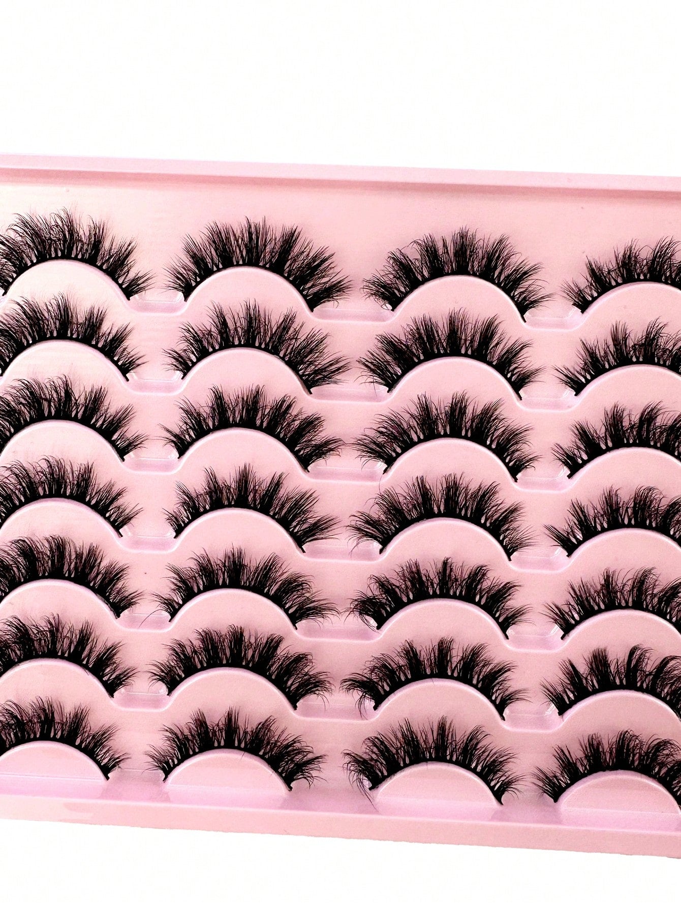 LYBCG 14Pairs 3D Fluffy Cosplay Manga Lashes Faux Mink Eyelashes Cat Eye Eyelashes Natural Full False Eyelashes Volumized Eyelash Extension Travel Essentials For Various Occasions