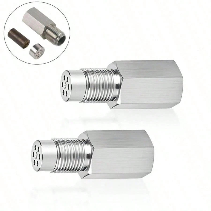 M18x1.5 58MM 02 Sensor Mini CatalyticConverter, Spacer Adapter, Universal OxygenSensor Adapter, Car Engine Light Failure Decoder