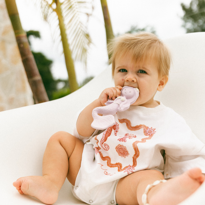 Maeve the Mermaid Natural Rubber Teether