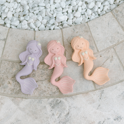 Maeve the Mermaid Natural Rubber Teether